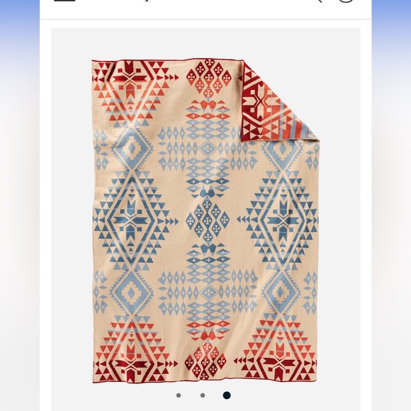 NWT Pendleton Organic Cotton Baby Blanket and Beanie knit set - Picture 5 of 6